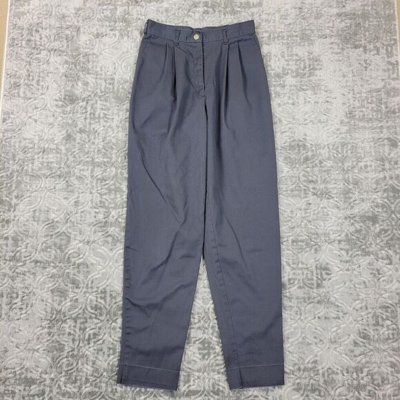 Vintage McDonald’s Uniform Pants Women's 28x30 Gray Pleated Employee 80s - Picture 1 of 14